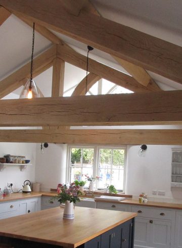 Stone Extension Oak Trusses